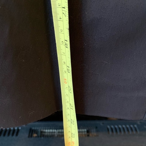 MNG Mango NEW Black Sustainable Cotton Black Zip Back Pencil Skirt Size 12 - Picture 9 of 9